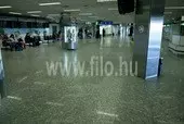 Budapest, Liszt Ferenc Repülőtér érkezési csarnok - gránit padló