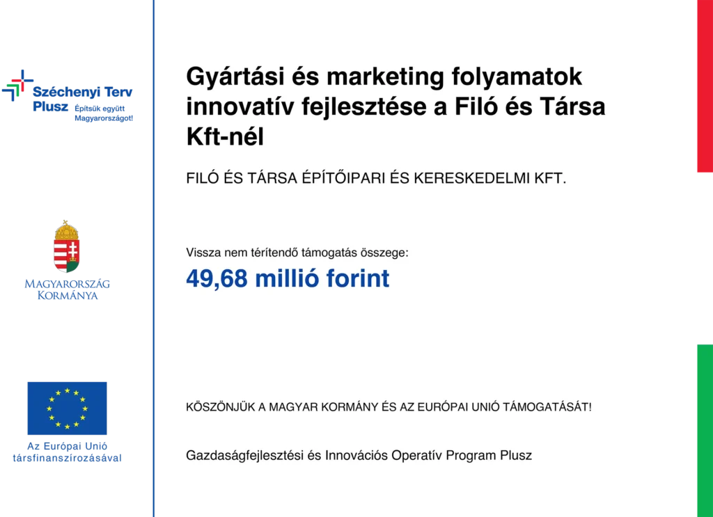 Filo Stone - Ginop Plusz - Széchenyi plusz pályázat