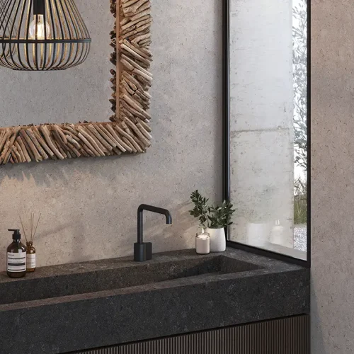 dekton-FÜRDŐSZOBA_AMB06 - Bathroom Dekton VK01 Nebbia - Detalle