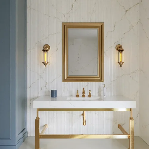 silestone-FÜRDŐSZOBA_SilestoneXM Le Chic Boheme - Baño Ukiyo GV3 - Blanc Elysee