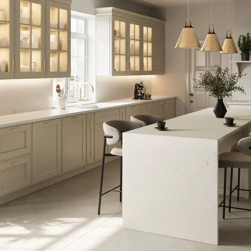 silestone-KONYHA_Silestone Kitchen Persian White Polished