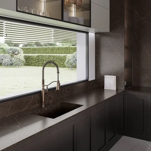 silestone-KONYHA_Silestone XM European Kitchen - Le Chic Boheme - Chateau Brown 3