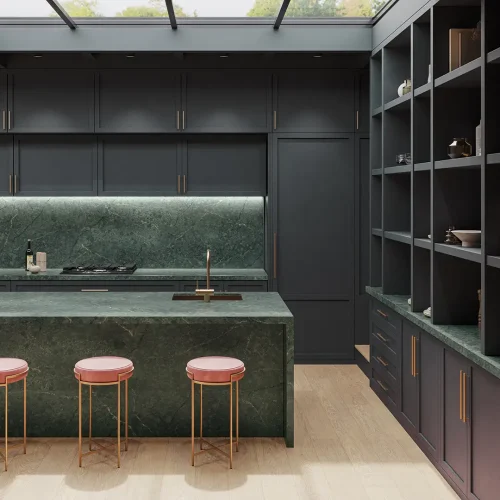 silestone-KONYHA_Silestone XM European Kitchen - Le Chic Boheme - Jardin Emerald